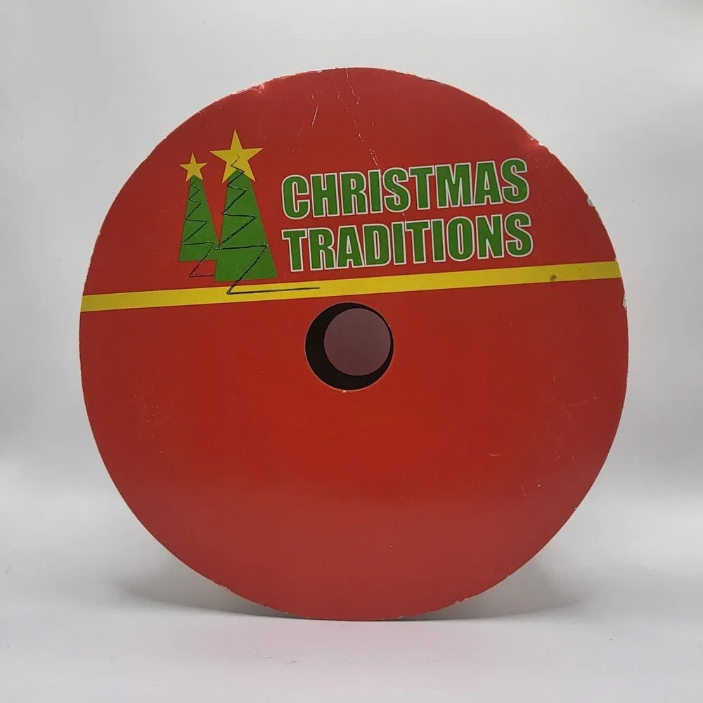 Gold Christmas Ribbon Lot of 3 Embossed Holiday Gift Wrap Tree Decor Roll